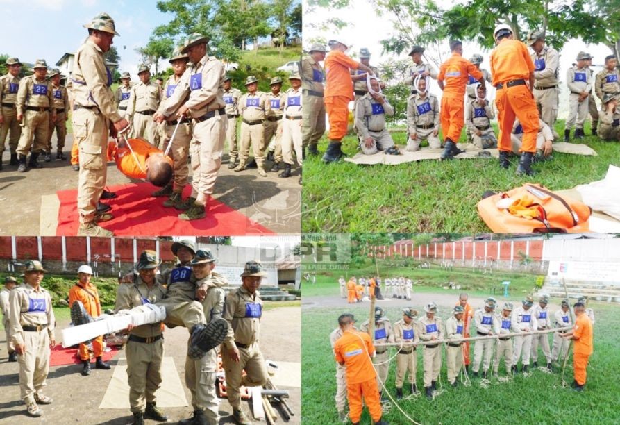 Disaster response training held at New Reserve Mokokchung on June 30. (DIPR Photo)